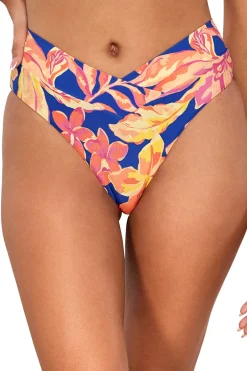 Swim Systems High Leg|High Waist-Delfina V Front High Waist Bikini Bottom