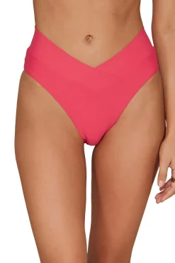 Swim Systems High Leg|High Waist-Delfina V Front High Waist Bikini Bottom