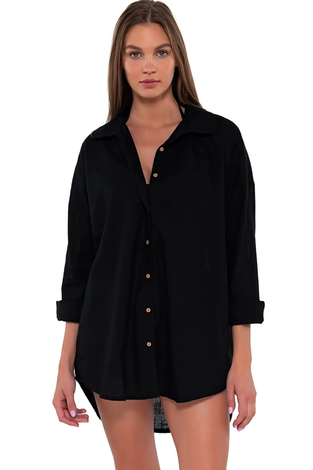 Sunsets Shirt Dresses-Delilah Boy Shirt