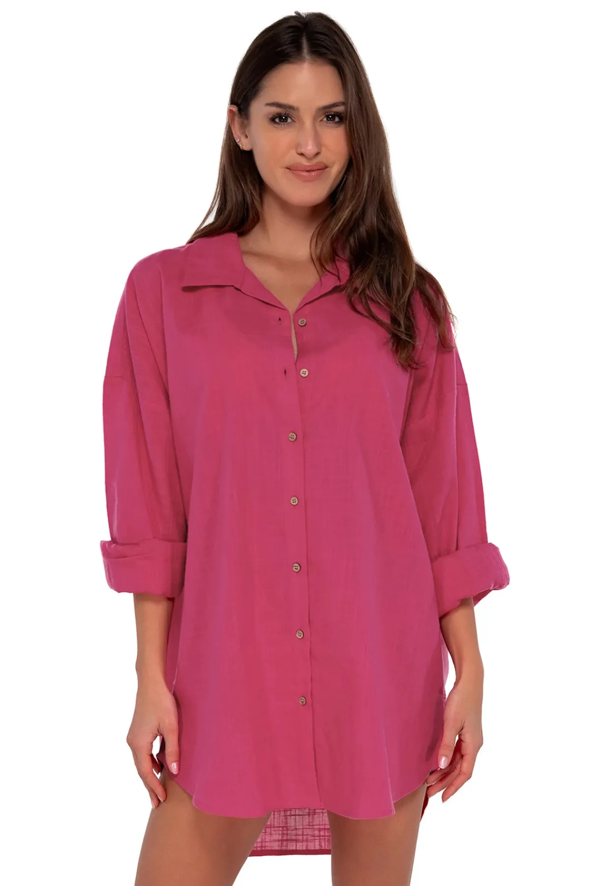Sunsets Shirt Dresses-Delilah Boy Shirt