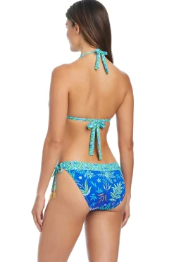 Bleu Rod Beattie Triangle|Halter-Desert Bloom Triangle Bikini Top