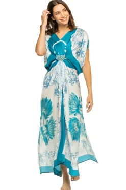 Verandah Sundresses-Draped Maxi Dress