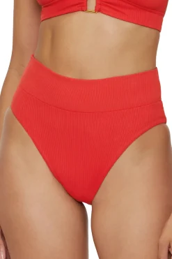 Becca by Rebecca Virtue High Leg|High Waist-Elise High Waist Bikini Bottom