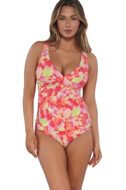 Sunsets Tank|Tankinis-Elsie Underwire Tankini Top (D+ Cup)