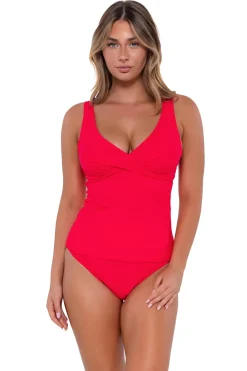 Sunsets Tank|Tankinis-Elsie Underwire Tankini Top (D+ Cup)