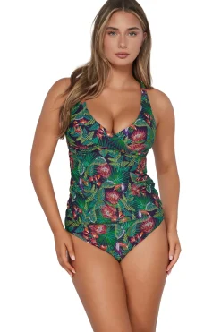 Sunsets Tank|Tankinis-Elsie Underwire Tankini Top (E-H Cup)