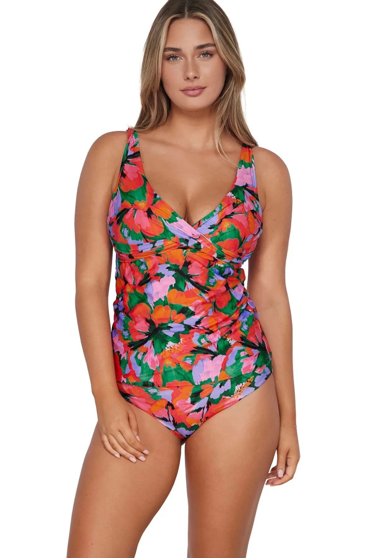 Sunsets Tank|Tankinis-Elsie Underwire Tankini Top (E-H Cup)