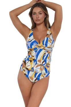 Sunsets Tank|Tankinis-Elsie Underwire Tankini Top (E-H Cup)