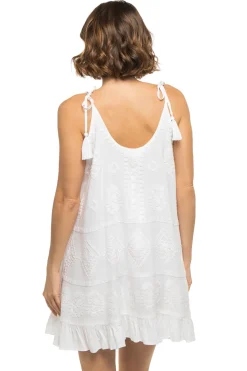 Elan Sundresses-Embroidered Mini Dress