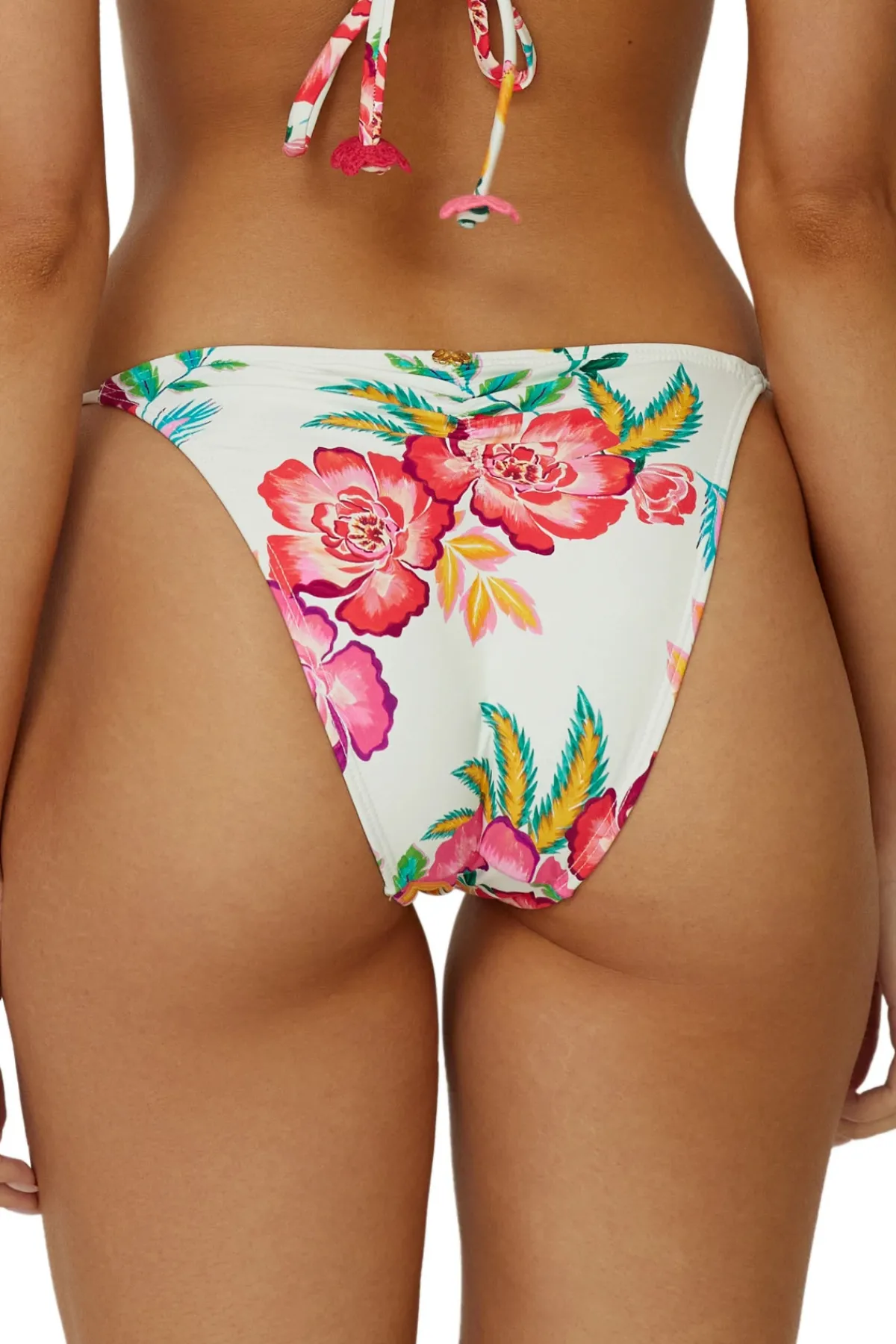 PQ Swim Tie Side|Brazilian / Cheeky-Embroidered Tie Side Brazilian Bikini Bottom