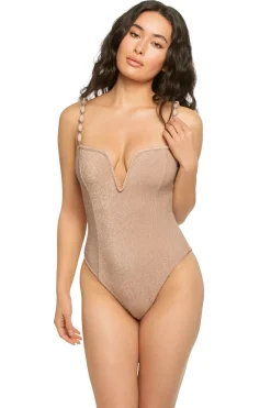 Devon Windsor High Leg|Plunge-Evangeline One Piece Swimsuit