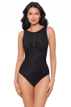 Miraclesuit High Neck|One Pieces-Evoke One Piece Swimsuit