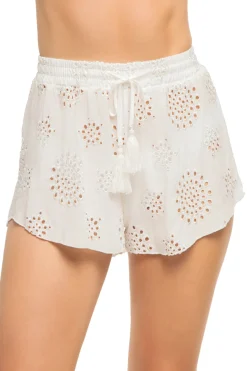 Elan Bottoms|Matching Sets-Eyelet Embroidered Shorts
