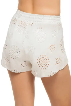 Elan Bottoms|Matching Sets-Eyelet Embroidered Shorts