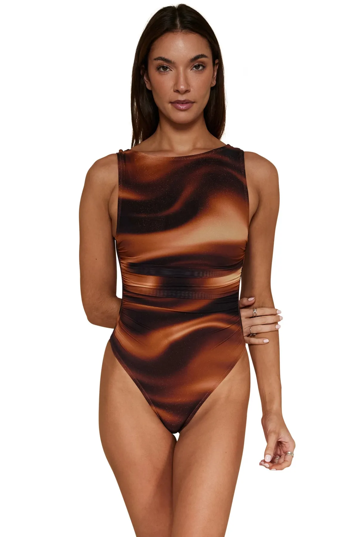 B. Swim High Neck|High Leg-Fata Morgana One Piece