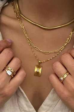 Ellie Vail Jewelry-Fatima Sunburst Tag Necklace