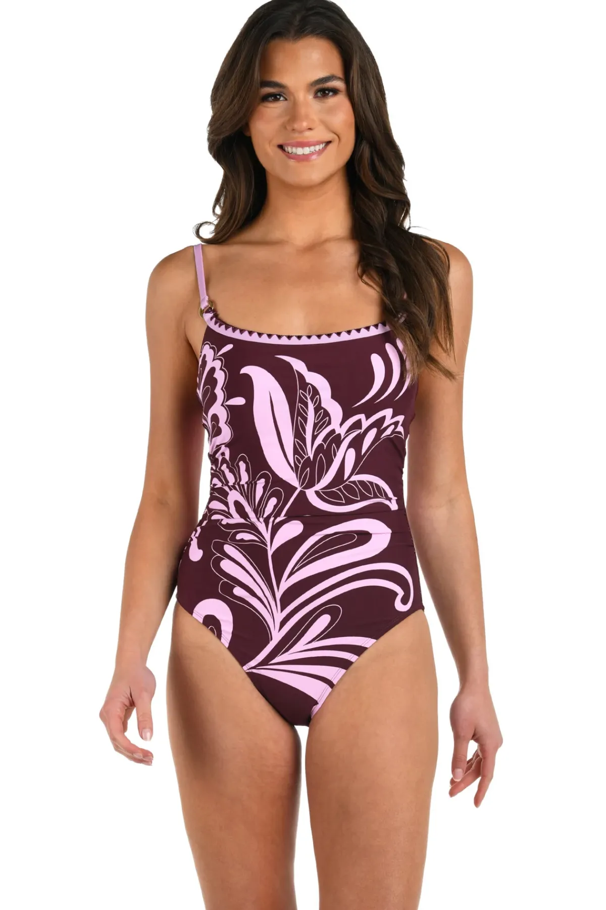 La Blanca One Pieces-Fiji Flora One Piece Swimsuit