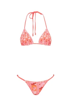 Maaji High Leg|Brazilian / Cheeky-Flash Reversible Brazilian Bikini Bottom