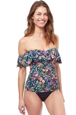 Profile by Gottex Bandeau|Tankinis-Flora Bandeau Tankini Top
