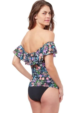 Profile by Gottex Bandeau|Tankinis-Flora Bandeau Tankini Top