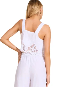 Vitamin A Tops-Flora Cropped Tank Top