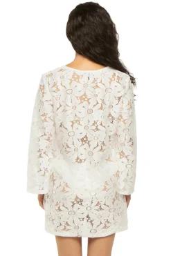 J. Valdi Tunics-Floral Crochet Tunic