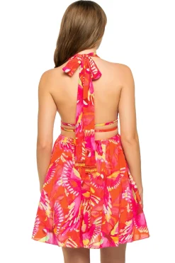 Farm Rio Sundresses-Flying Birds Mini Dress