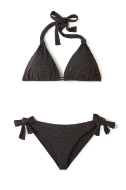 MaxSwim Tie Side|Hipster-Frankie Textured Tie Side Hipster Bikini Bottom