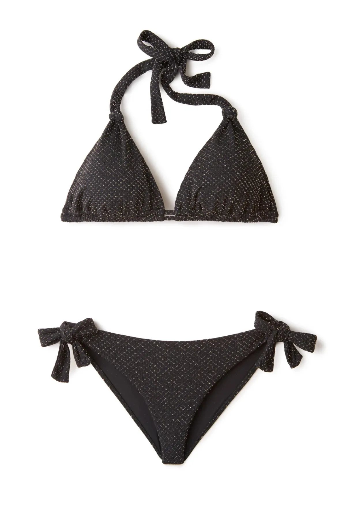 MaxSwim Tie Side|Hipster-Frankie Textured Tie Side Hipster Bikini Bottom