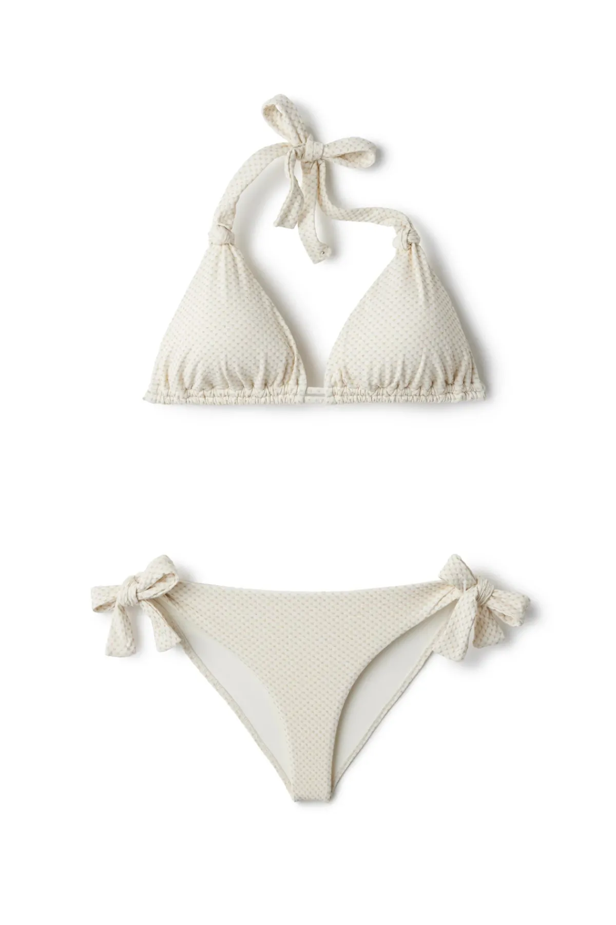 MaxSwim Tie Side|Hipster-Frankie Textured Tie Side Hipster Bikini Bottom
