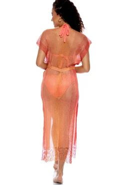 Luli Fama Kimonos / Robes-Fringe Long Kimono