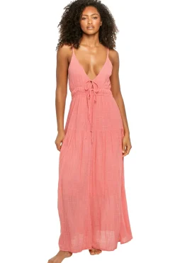 Elan Sundresses-Front Tie Maxi Dress