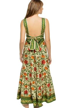 Farm Rio Sundresses-Garden Tapestry Maxi Dress