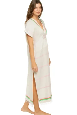 Lemlem Caftans-Gasira Plunge Caftan