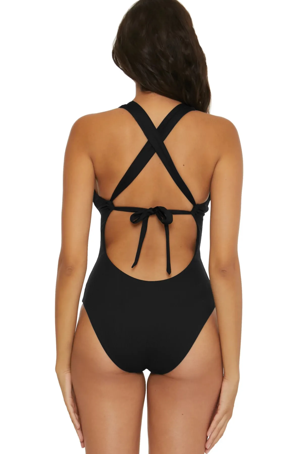 Becca by Rebecca Virtue Plunge|One Pieces-Gia Plunge One Piece Swimsuit