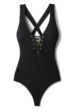 Becca by Rebecca Virtue Plunge|One Pieces-Gia Plunge One Piece Swimsuit