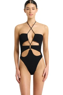 Bond-Eye Monokini / Cut Out|Halter-Gia Strappy One Piece Swimsuit