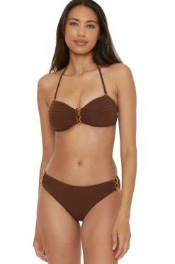 Trina Turk Halter|Bandeau-Glimmer Bandeau Bikini Top