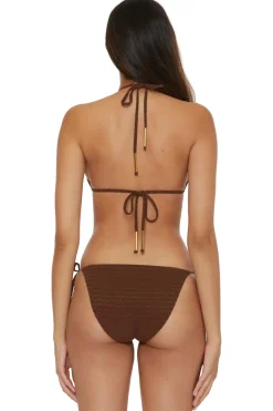 Trina Turk Triangle|Halter-Glimmer Triangle Bikini Top