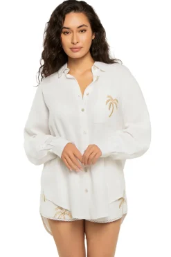 Surf Gypsy Shirt Dresses-Golden Palms Boy Shirt