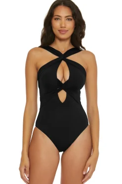 Becca by Rebecca Virtue Monokini / Cut Out|High Neck-Gracelyn High Neck One Piece Swimsuit