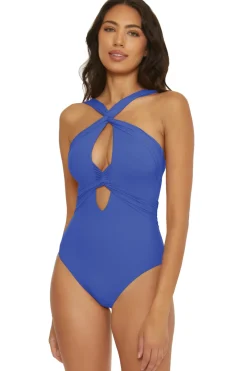 Becca by Rebecca Virtue Monokini / Cut Out|High Neck-Gracelyn High Neck One Piece Swimsuit