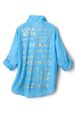 Elan Shirt Dresses-Graphic Shirt Dress