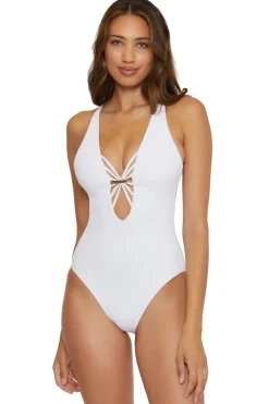 Becca by Rebecca Virtue Plunge|One Pieces-Haley Plunge One Piece Swimsuit