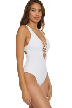 Becca by Rebecca Virtue Plunge|One Pieces-Haley Plunge One Piece Swimsuit
