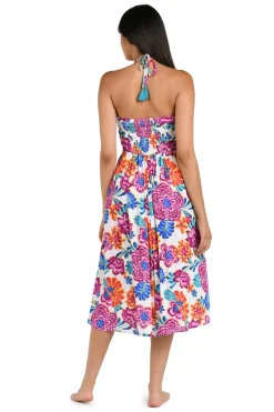 La Blanca Sundresses-Halter Midi Dress