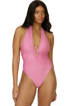 PQ Swim High Leg|Halter-Halter One Piece Swimsuit