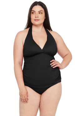 La Blanca Halter|Tankinis-Halter Tankini Top