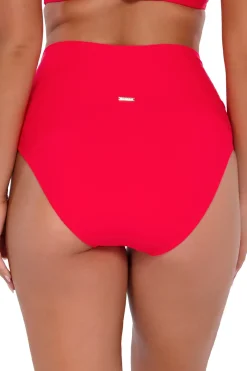 Sunsets High Waist|Bikinis-Hannah Banded High Waist Bikini Bottom