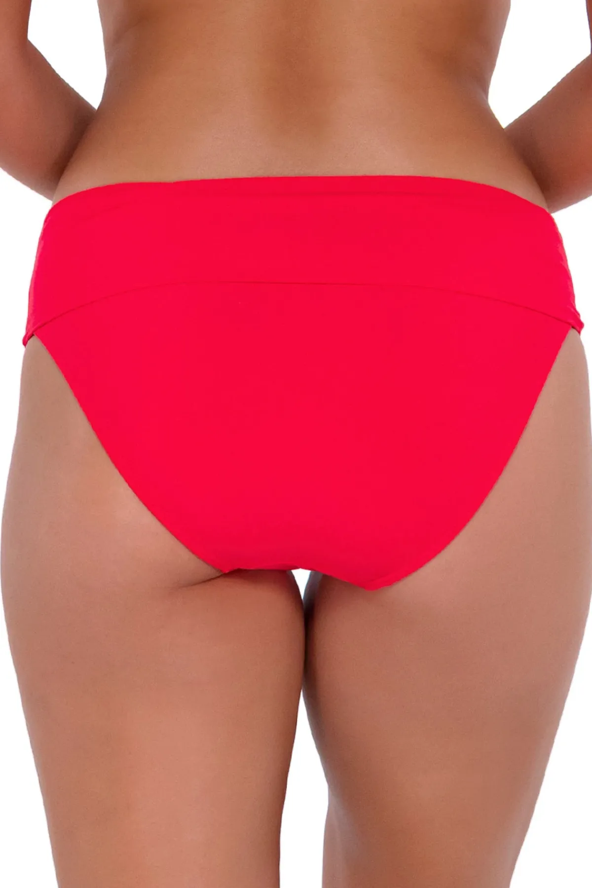 Sunsets High Waist|Bikinis-Hannah Banded High Waist Bikini Bottom